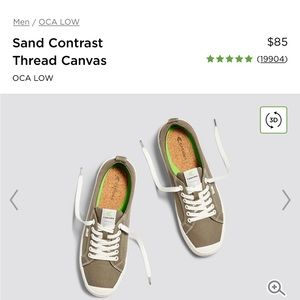 NEW Cariuma OCA Low Burnt Sand Canvas Sneaker 8.5 - 10 - 41 - 7.5
